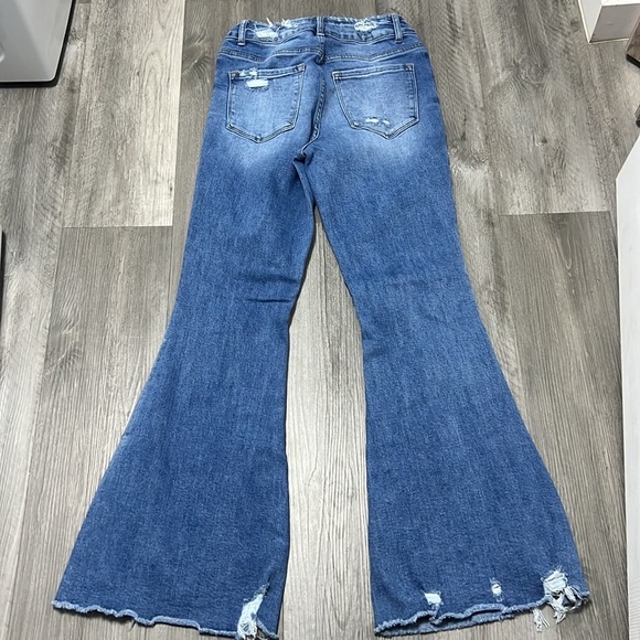 Buckle Bridge by Gly ultra high rise super flare jeans / size 28 - Picture 2 of 12